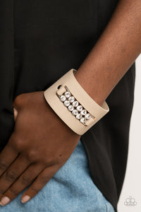 Runway Rebellion - Brown Leather Bracelet Paparazzi