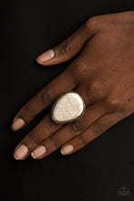 Load image into Gallery viewer, Marble Mecca - White Stone Ring Paparazzi
