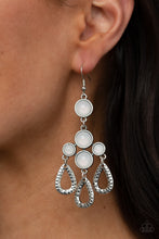 Load image into Gallery viewer, Mediterranean Magic - White Earring Paparazzi
