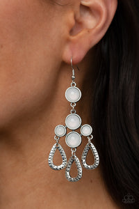 Mediterranean Magic - White Earring Paparazzi