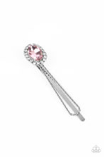 Load image into Gallery viewer, Paparazzi Gala Glitz - Pink Rhinestone Hair Clip
