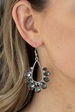 Load image into Gallery viewer, Paparazzi Two Can Play That Game - Silver Rhinestone Earring
