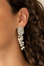 Load image into Gallery viewer, Fabulously Flattering - White Earring Paparazzi
