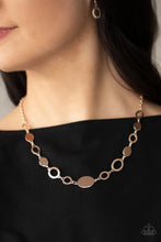 Load image into Gallery viewer, Paparazzi Working OVAL-time - Rose Gold Necklace
