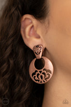 Load image into Gallery viewer, Industrial Eden - Copper Earring Paparazzi
