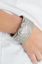 Load image into Gallery viewer, Flauntable Flirt - Silver Leather Band Paparazzi
