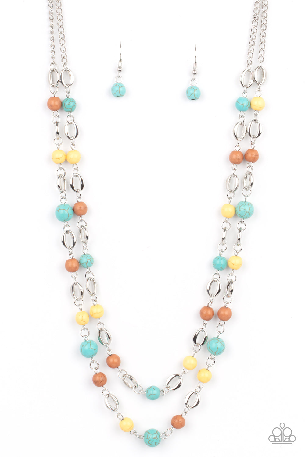 Essentially Earthy - Multi Stone Necklace Paparazzi