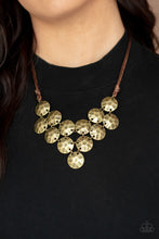 Load image into Gallery viewer, Paparazzi Token Treasure - Brass Necklace
