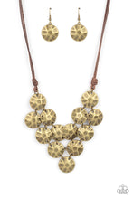 Load image into Gallery viewer, Paparazzi Token Treasure - Brass Necklace
