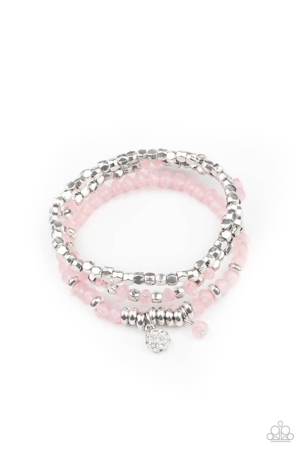 Glacial Glimmer - Pink Bracelet Paparazzi