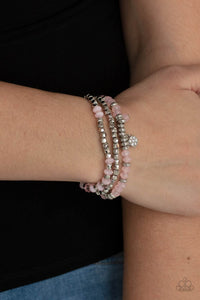 Glacial Glimmer - Pink Bracelet Paparazzi