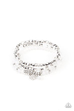 Load image into Gallery viewer, Glacial Glimmer - White Bracelet Paparazzi
