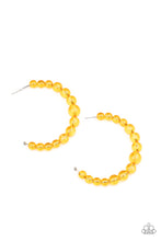 Load image into Gallery viewer, In The Clear - Yellow Hoop Earring Paparazzi
