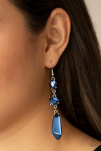 Load image into Gallery viewer, Paparazzi Sophisticated Smolder - Blue Earring
