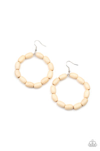 Living The WOOD Life - White Wood Earring