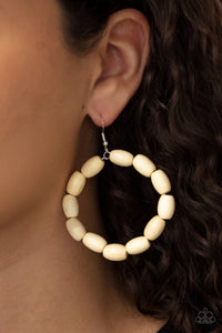 Living The WOOD Life - White Wood Earring