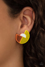 Load image into Gallery viewer, Paparazzi It’s Just an Expression - Yellow Earring
