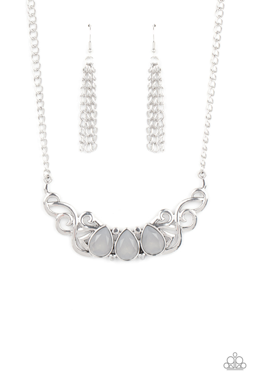 Heavenly Happenstance - Silver Necklace Paparazzi