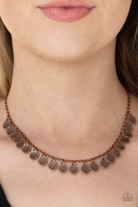 Dainty DISCovery - Copper Necklace Paparazzi