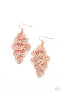 Shimmery Soulmates - Copper Earring Paparazzi