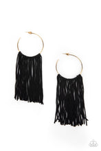 Load image into Gallery viewer, Flauntable Fringe - Gold Hoop Earring Paparazzi
