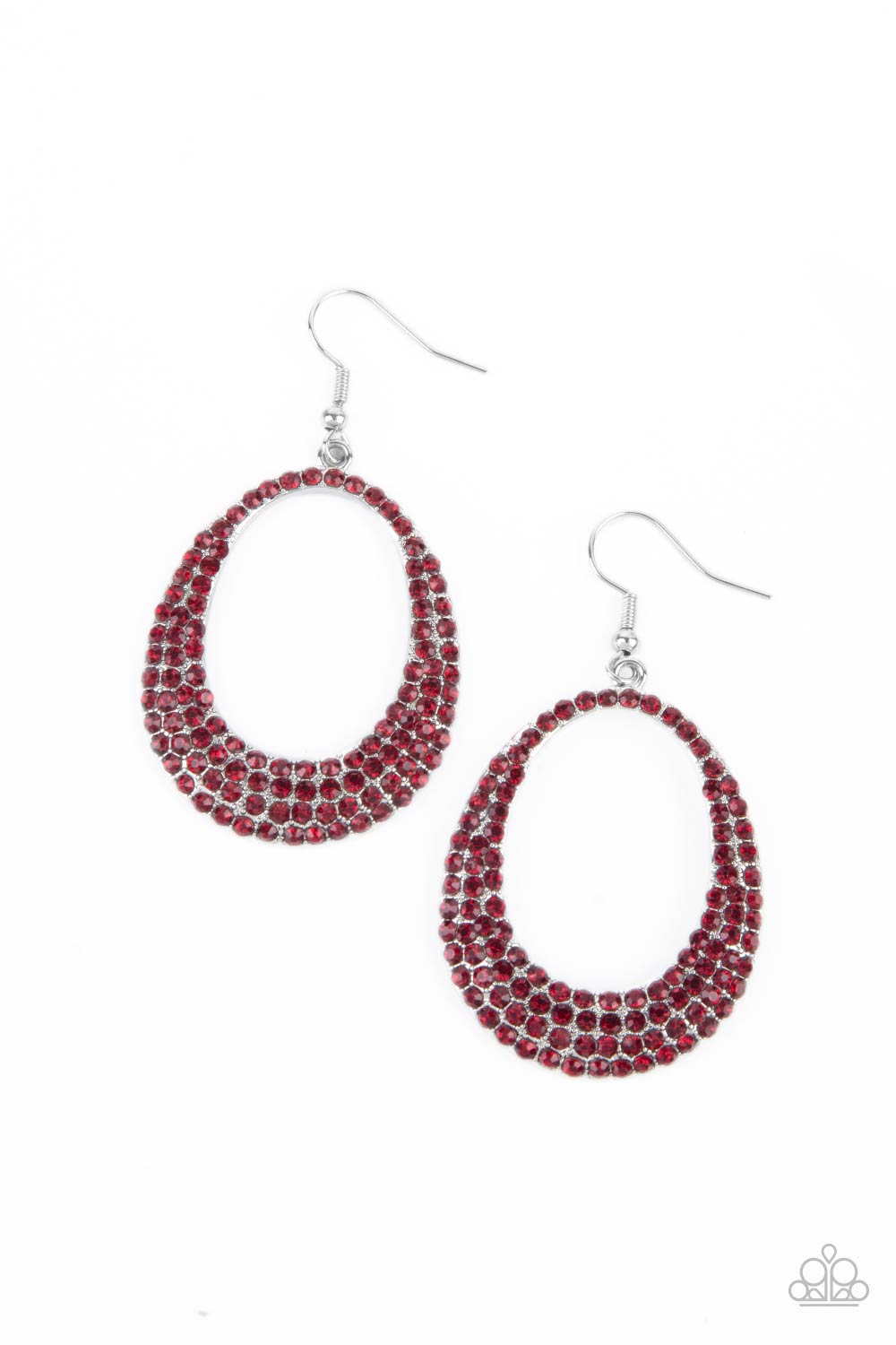 Life GLOWS On - Red Earring Paparazzi