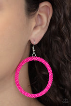 Load image into Gallery viewer, Beauty and the BEACH - Pink Earring Paparazzi
