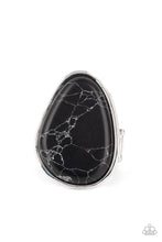 Load image into Gallery viewer, Marble Mecca - Black Stone Ring Paparazzi
