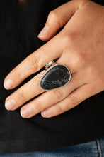 Load image into Gallery viewer, Marble Mecca - Black Stone Ring Paparazzi
