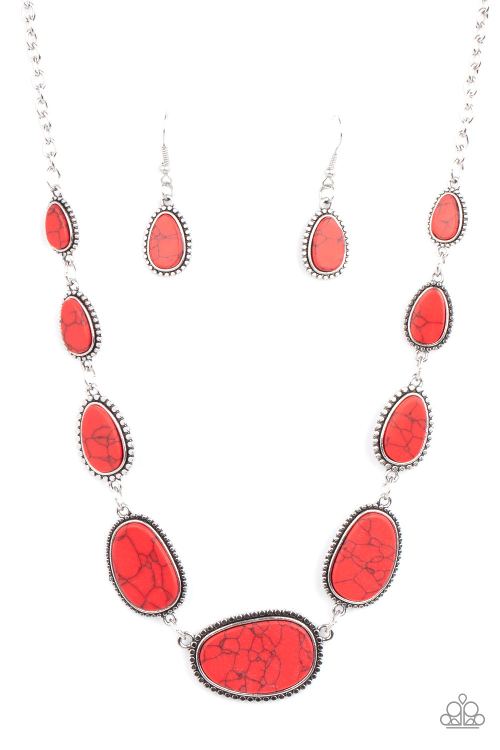 Paparazzi Elemental Eden - Red Stone Necklace