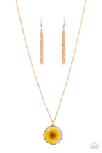 Load image into Gallery viewer, Prairie Promenade - Yellow Floral Necklace Paparazzi

