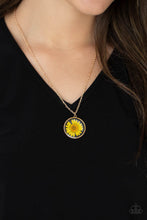 Load image into Gallery viewer, Prairie Promenade - Yellow Floral Necklace Paparazzi
