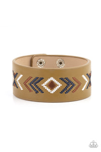 Cliff Glyphs - Multi Leather Band Paparazzi