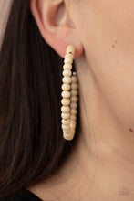 Load image into Gallery viewer, Should Have, Could Have, WOOD Have - White Wood Earring Paparazzi
