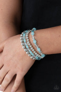 Delightfully Disco - Blue Bracelet Paparazzi