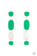 Load image into Gallery viewer, All Out Allure - Green Earring Paparazzi
