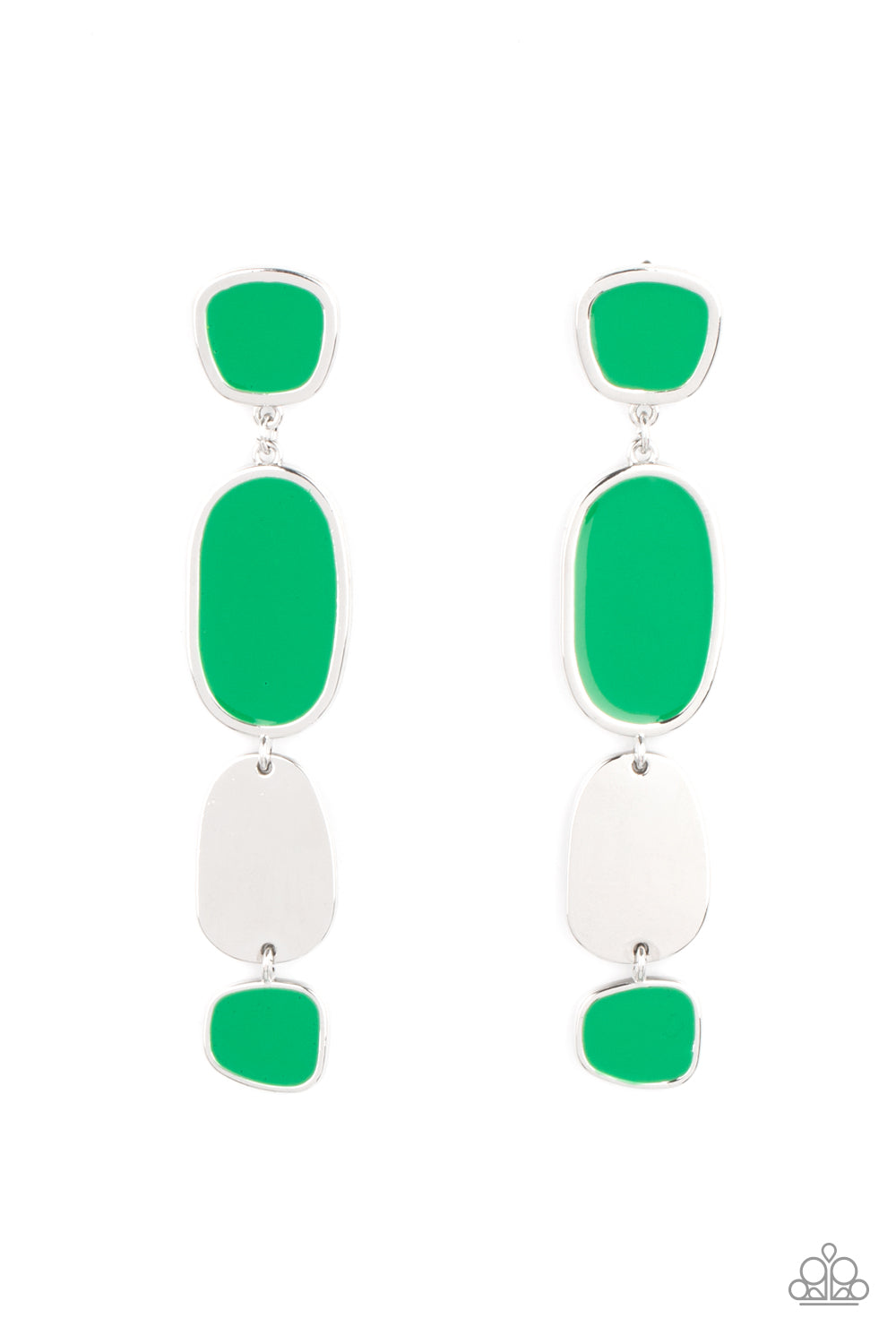All Out Allure - Green Earring Paparazzi
