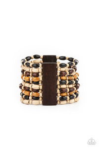 Cayman Carnival - Multi Wood Bracelet Paparazzi