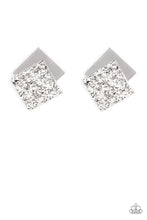 Load image into Gallery viewer, Square With Style - Silver Post Earring Paparazzi

