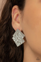 Load image into Gallery viewer, Square With Style - Silver Post Earring Paparazzi
