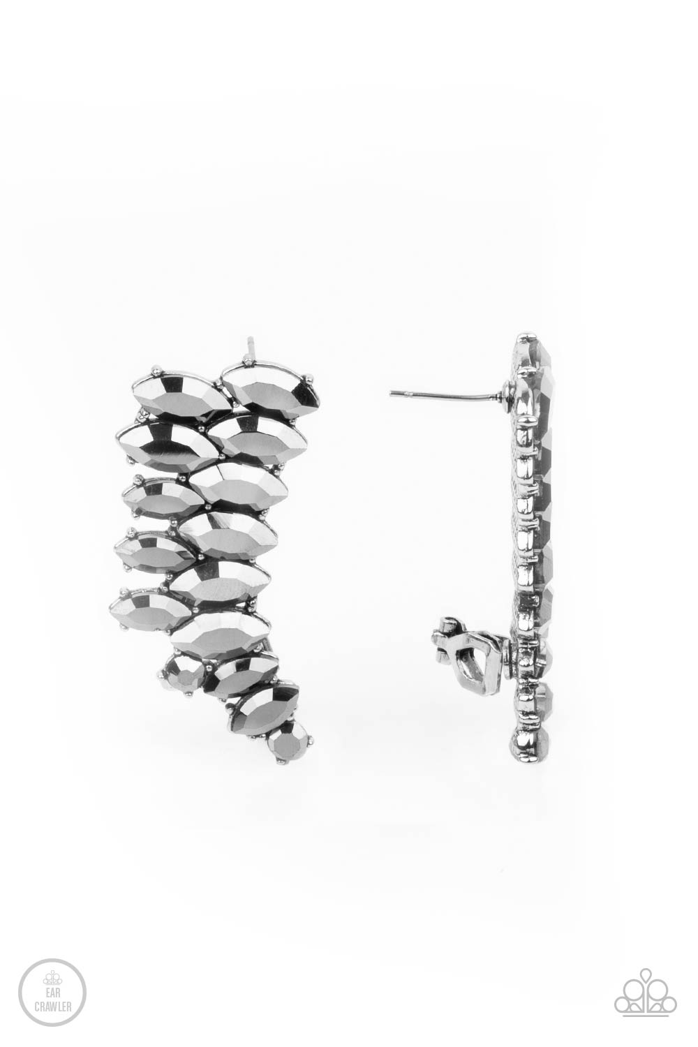 Explosive Elegance - Silver Hematite Earring Paparazzi