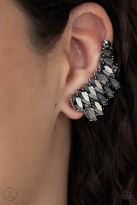 Explosive Elegance - Silver Hematite Earring Paparazzi