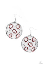 Load image into Gallery viewer, Watch OVAL Me - Red Earring Paparazzi
