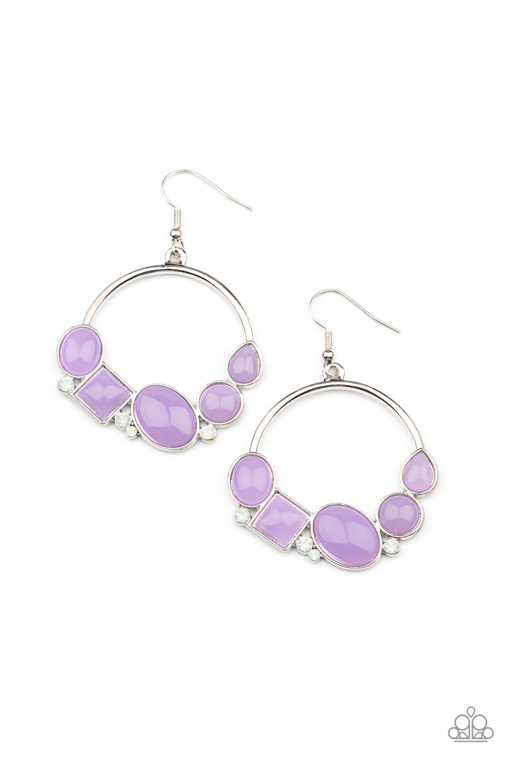 Beautifully Bubblicious - Purple Earring Paparazzi