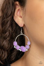 Load image into Gallery viewer, Beautifully Bubblicious - Purple Earring Paparazzi
