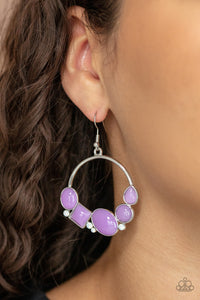 Beautifully Bubblicious - Purple Earring Paparazzi