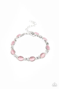 Blissfully Beaming - Pink Moonstone Bracelet Paparazzi