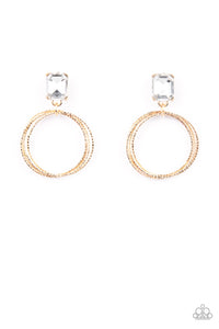 Prismatic Perfection - Gold Earring Paparazzi