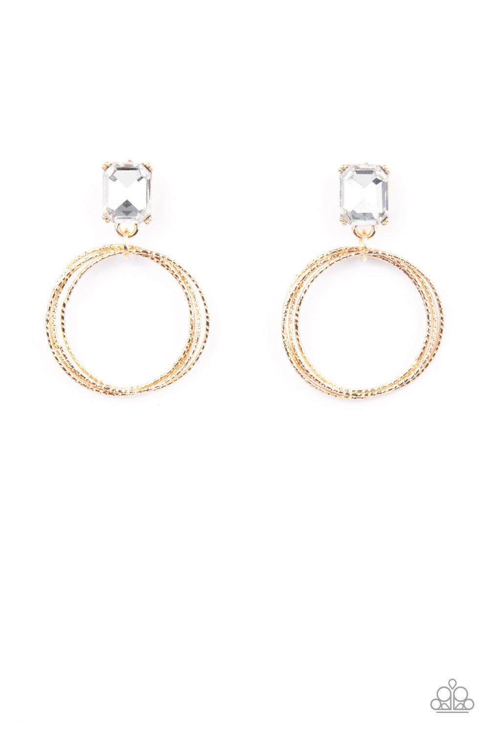 Prismatic Perfection - Gold Earring Paparazzi
