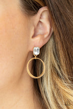 Load image into Gallery viewer, Prismatic Perfection - Gold Earring Paparazzi
